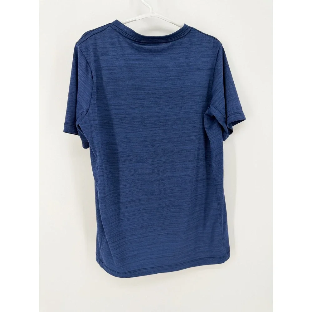 Nike T-Shirt New York Yankees Dri-FIT Boys Size S 8 Navy Blue Baseball Graphic
